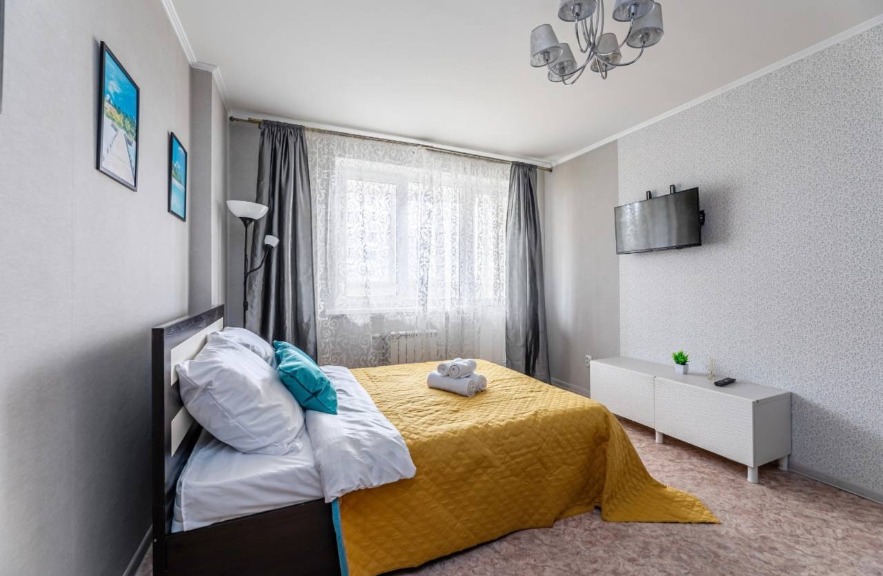 Уютная 1-к. квартира, 37 м², 2 кровати