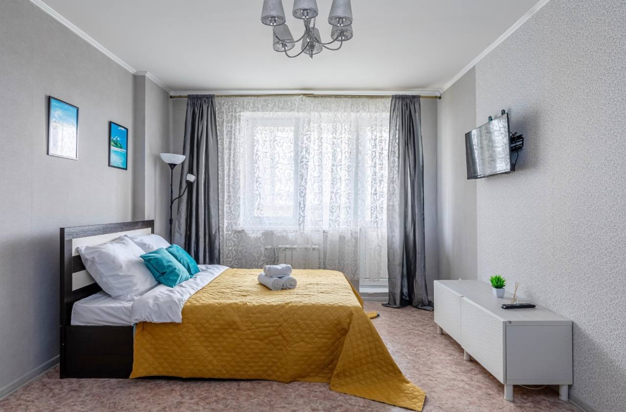 Уютная 1-к. квартира, 37 м², 2 кровати