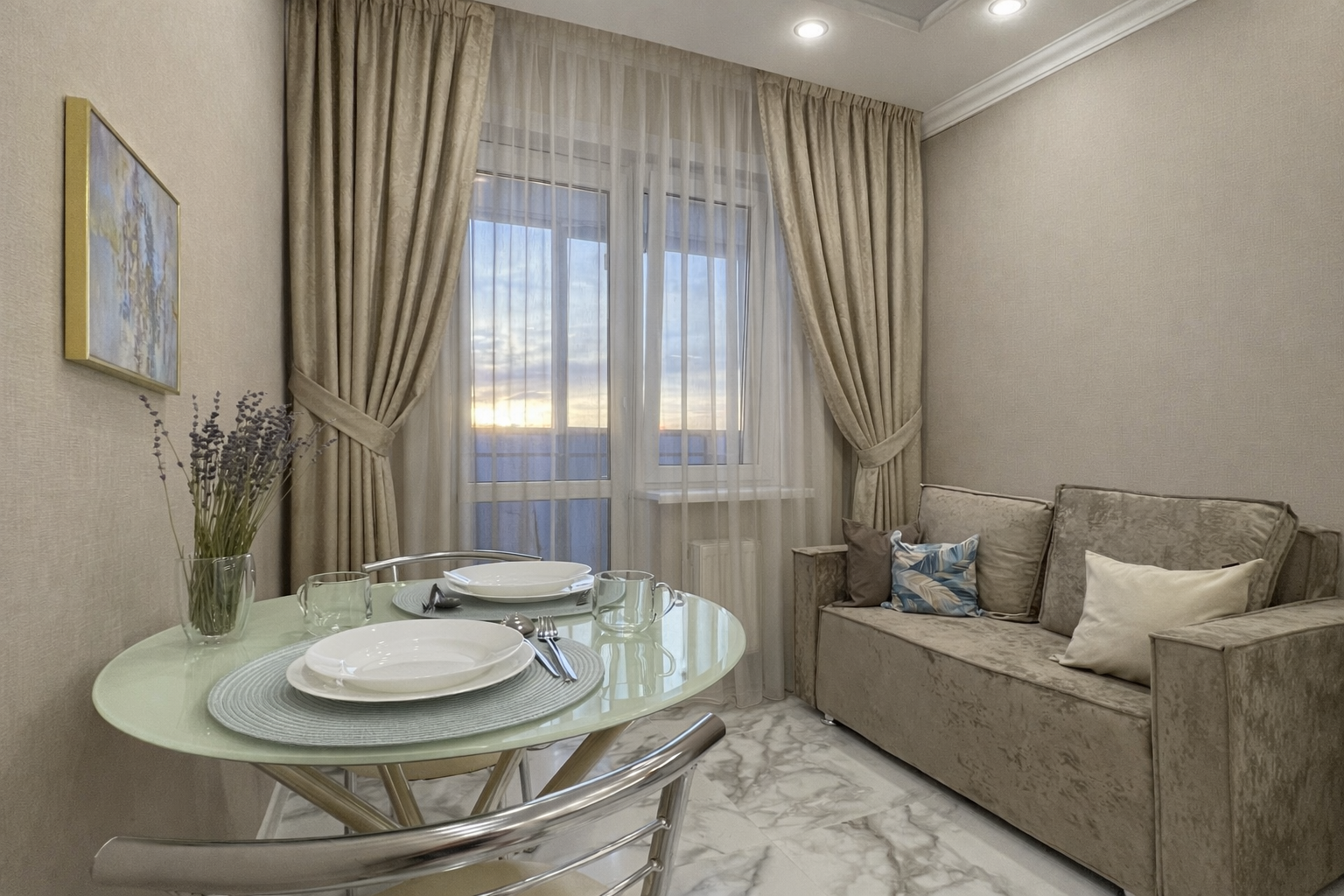 1-к. квартира, 50 м², 3 кровати