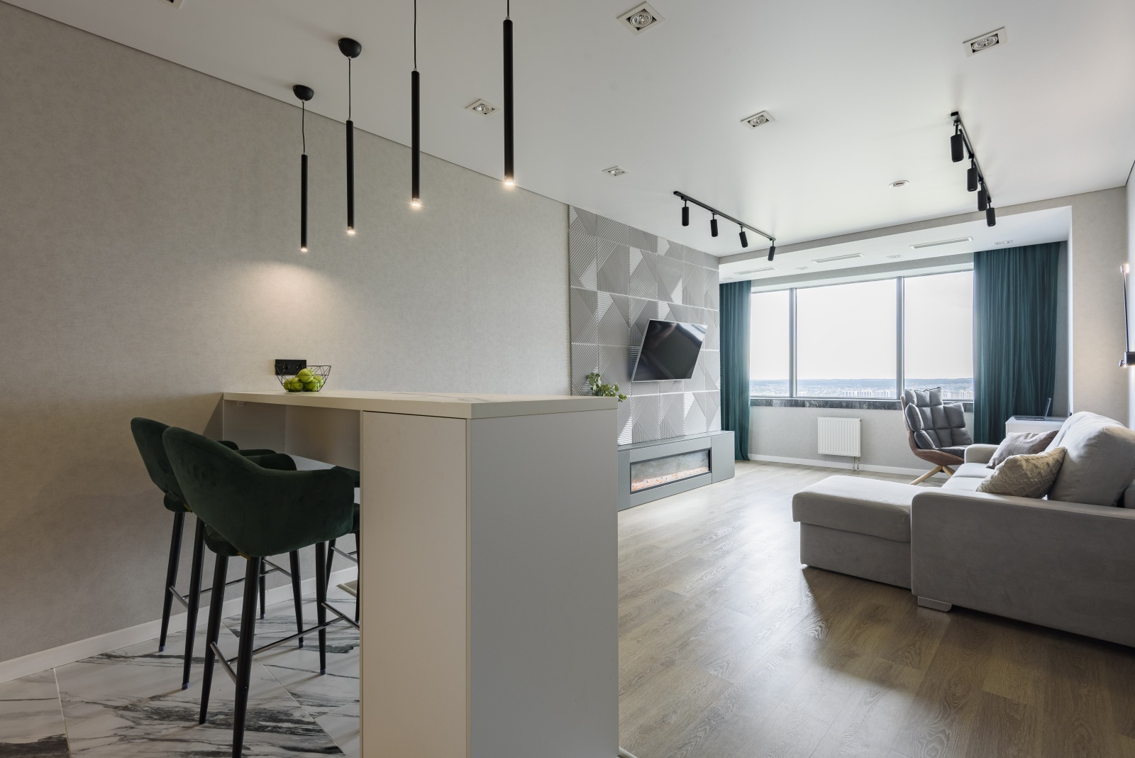 Квартира-студия, 40 м², 1 кровать