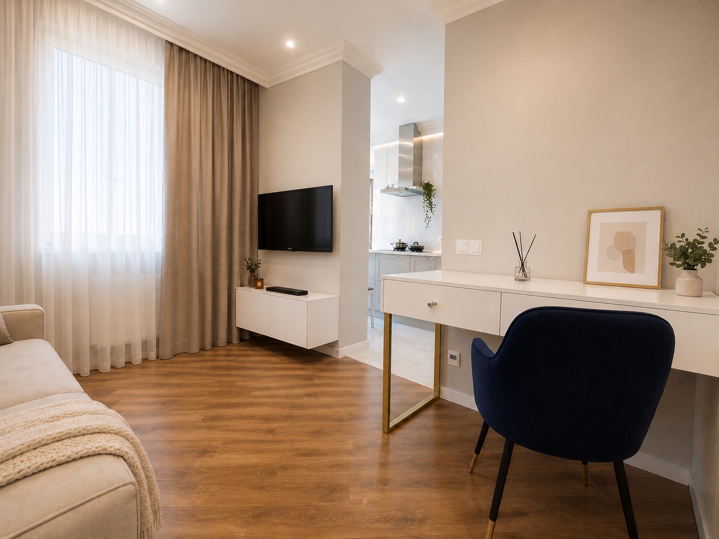1к. квартира 45м² с видом на озеро Кабан