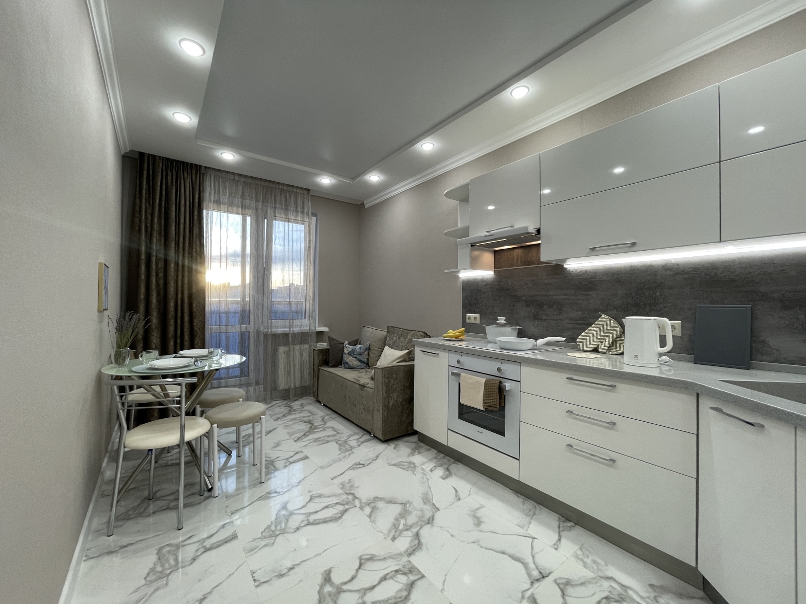 1-к. квартира, 50 м², 3 кровати