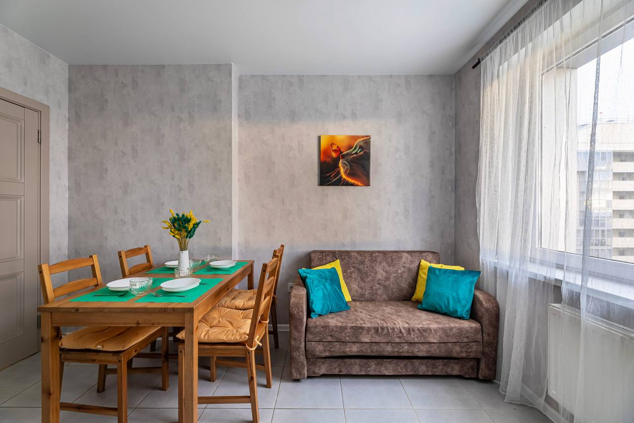 Уютная 2-к. квартира, 59 м², 4 кровати