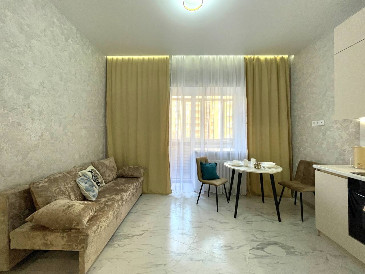 1-к. квартира, 45 м², 2 кровати
