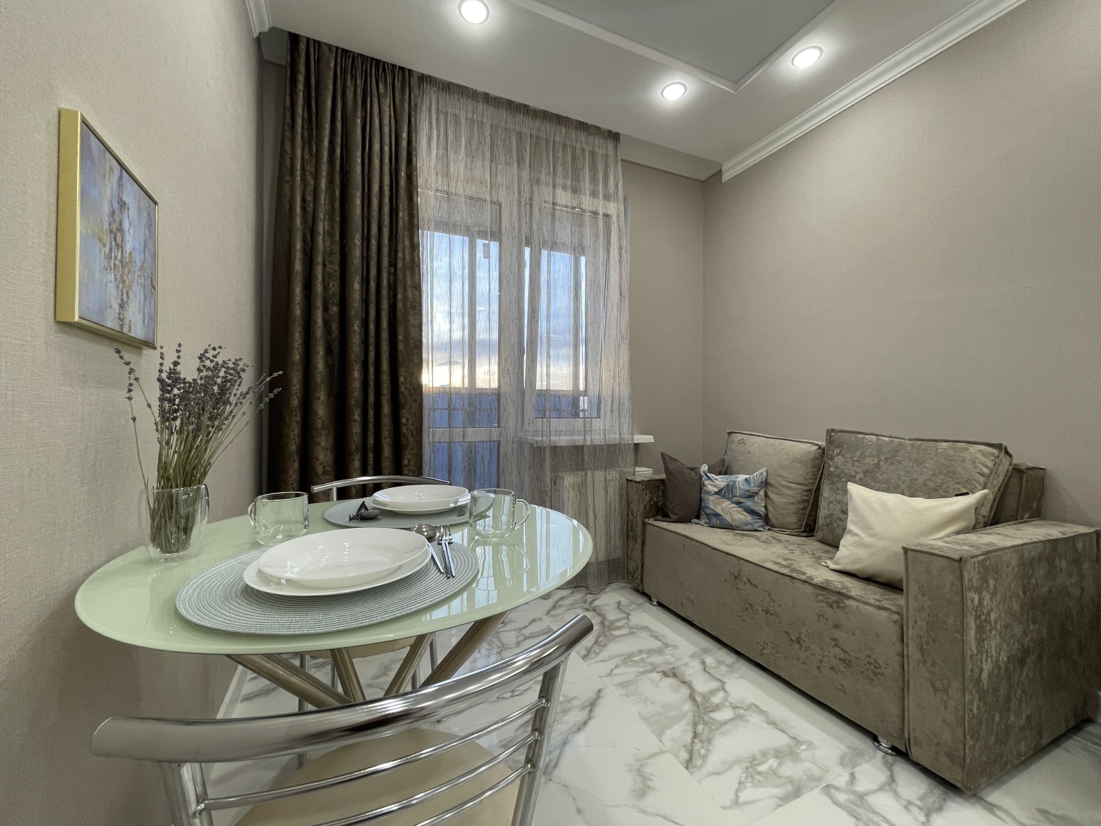 1-к. квартира, 50 м², 3 кровати