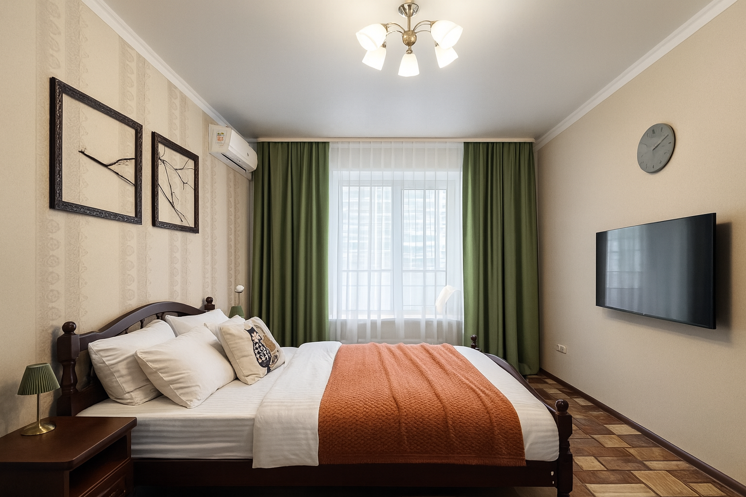 1-к. квартира, 38 м², 2 кровати