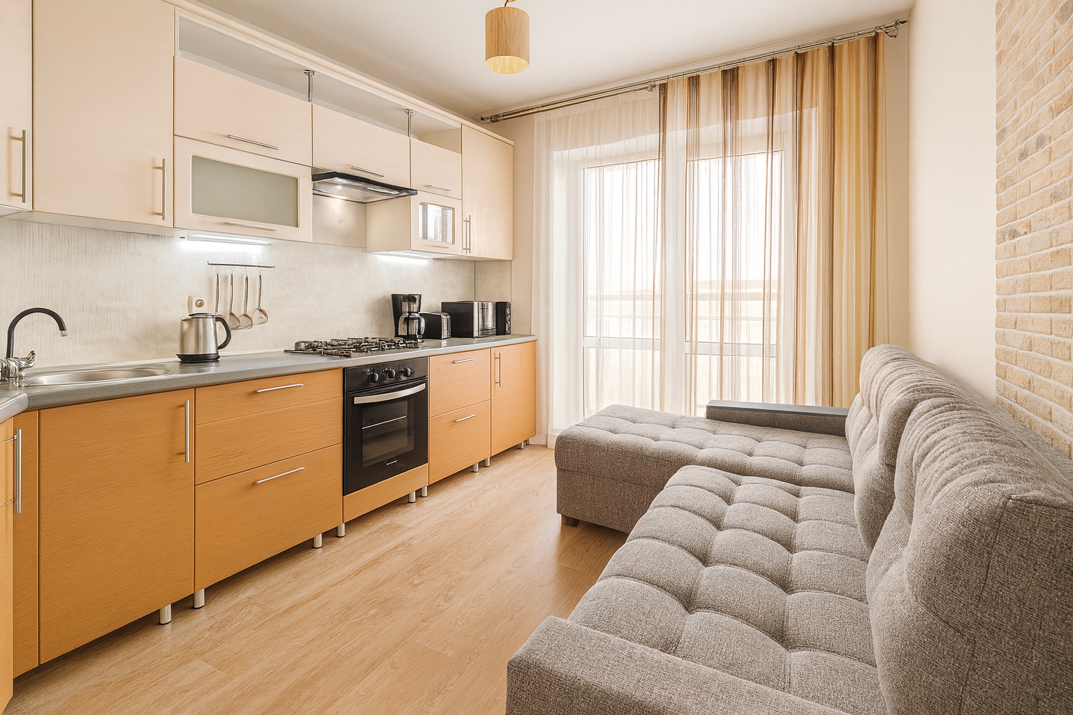 Апартамент с потрясающим видом на город в ЖК Арт Сити