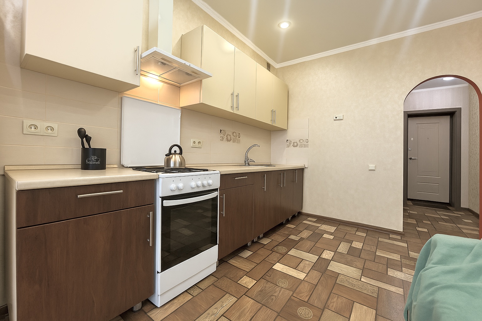 1-к. квартира, 38 м², 2 кровати