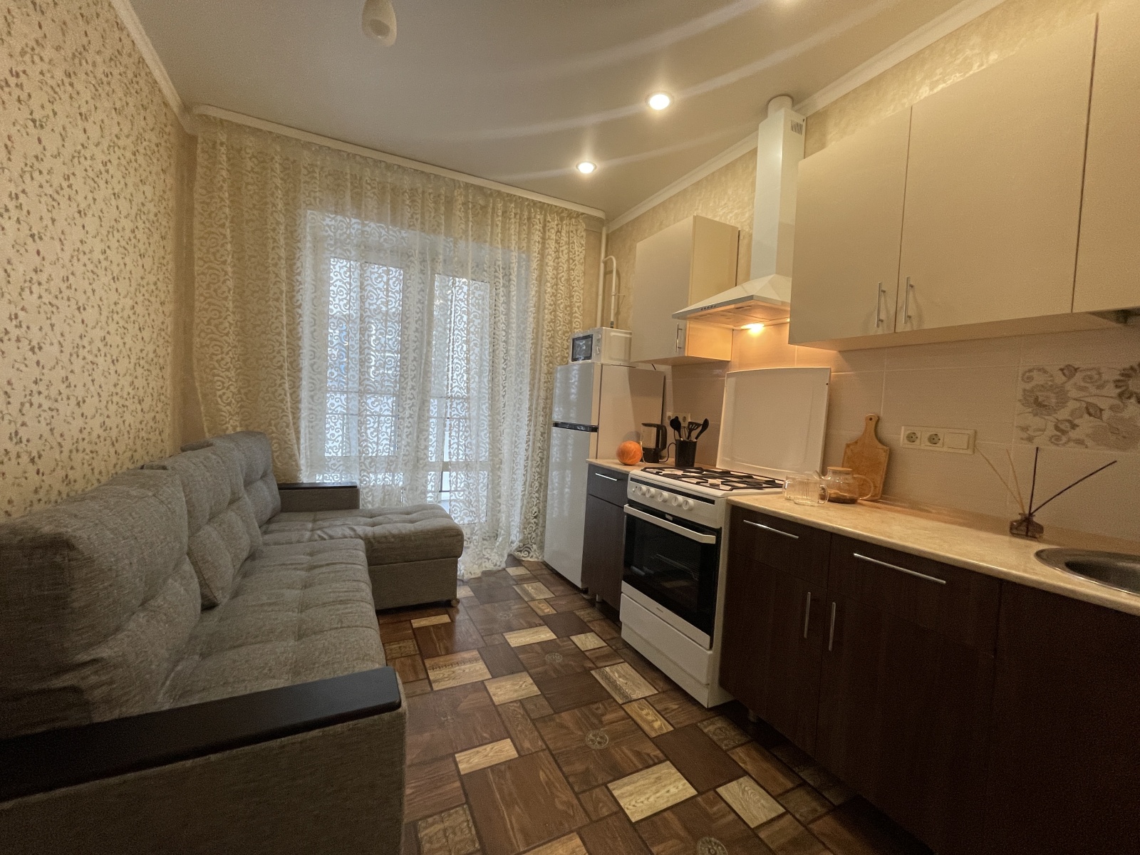 1-к. квартира, 38 м², 2 кровати