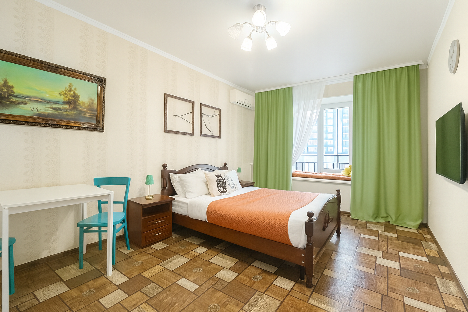 1-к. квартира, 38 м², 2 кровати