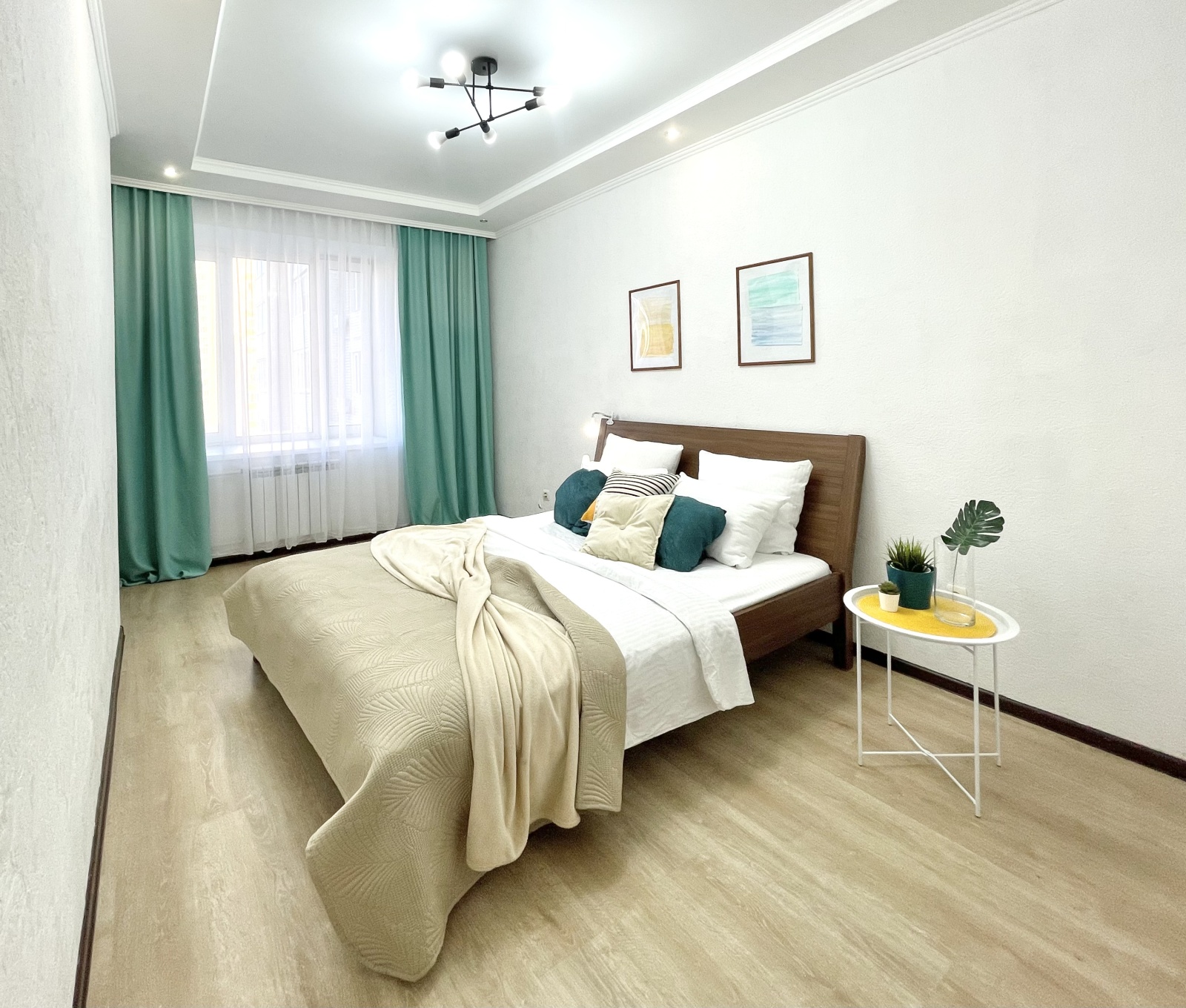 Апартаменты с кухней-гостиной возле аквапарка Ривьера