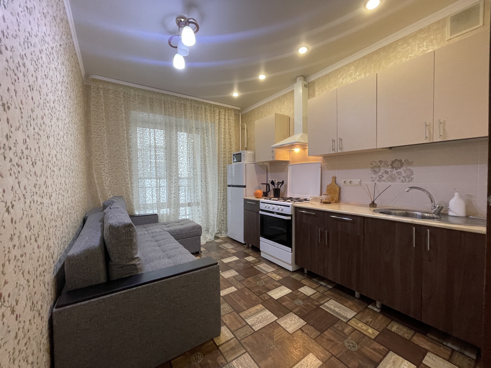 1-к. квартира, 38 м², 2 кровати