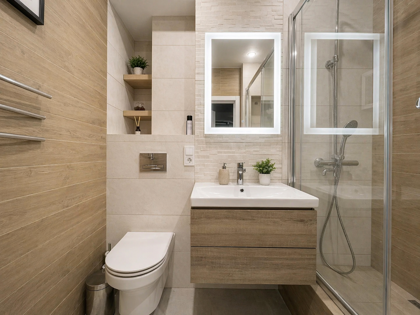 Пpoсторныe 3-к апaртаменты рядoм с ТЦ Мега | Ометьевский лес | Дo 5 гocтeй | Самозаcелениe 24/7