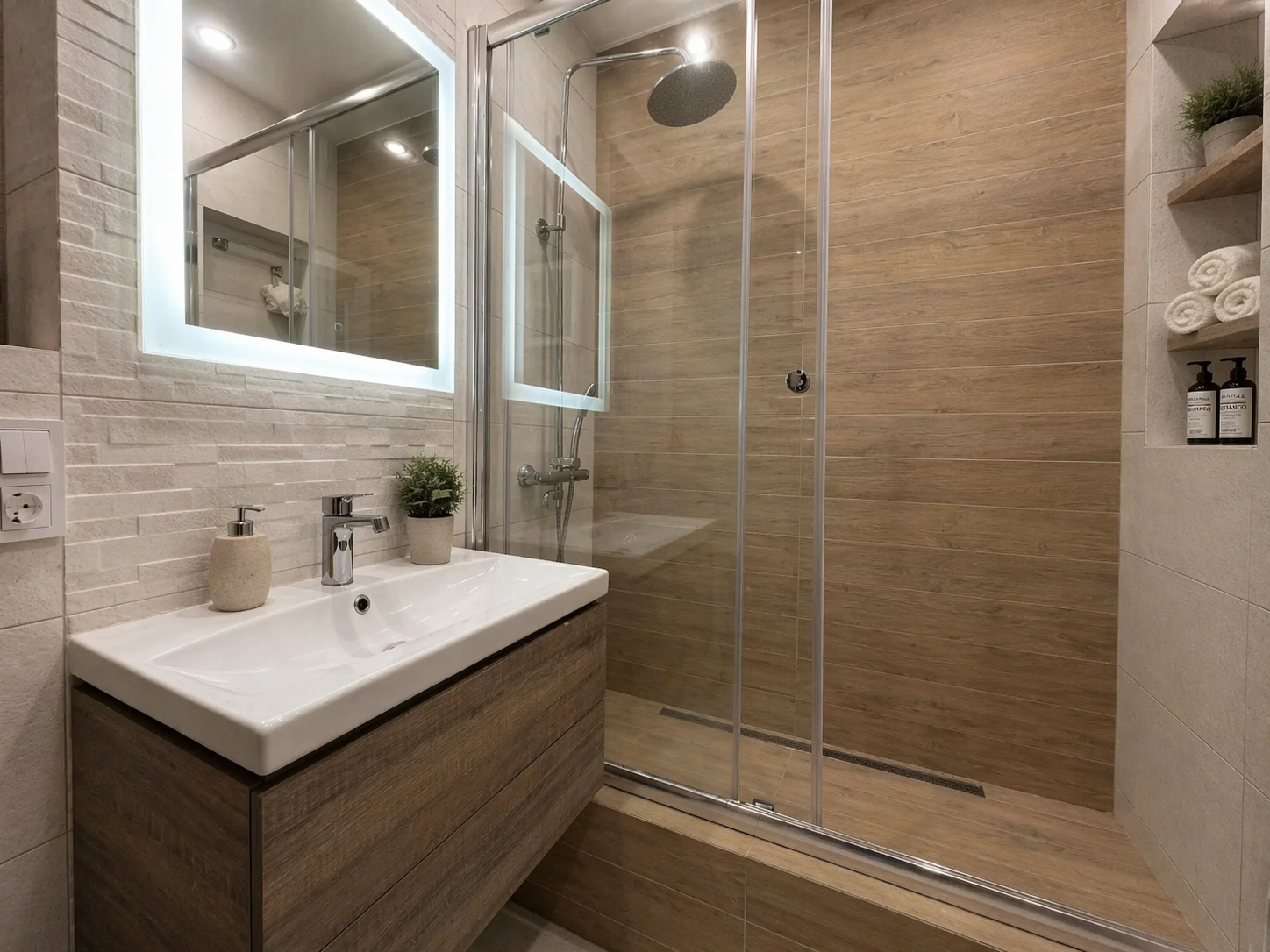 Пpoсторныe 3-к апaртаменты рядoм с ТЦ Мега | Ометьевский лес | Дo 5 гocтeй | Самозаcелениe 24/7